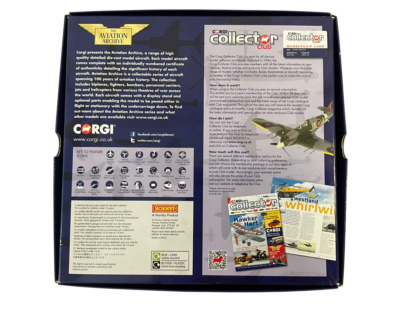 1/72 Corgi (AA27101) Messerschmitt Bf109G-6 White Winter Camo, flown by Erich Hartmann ("Ace of ALL Time" with 352 Kills) Hungary 1945, Kommandeur 1/JG53 Drittes Reich Luftwaffe (Limited Edition #1831 of Only 2000) 2013 Release