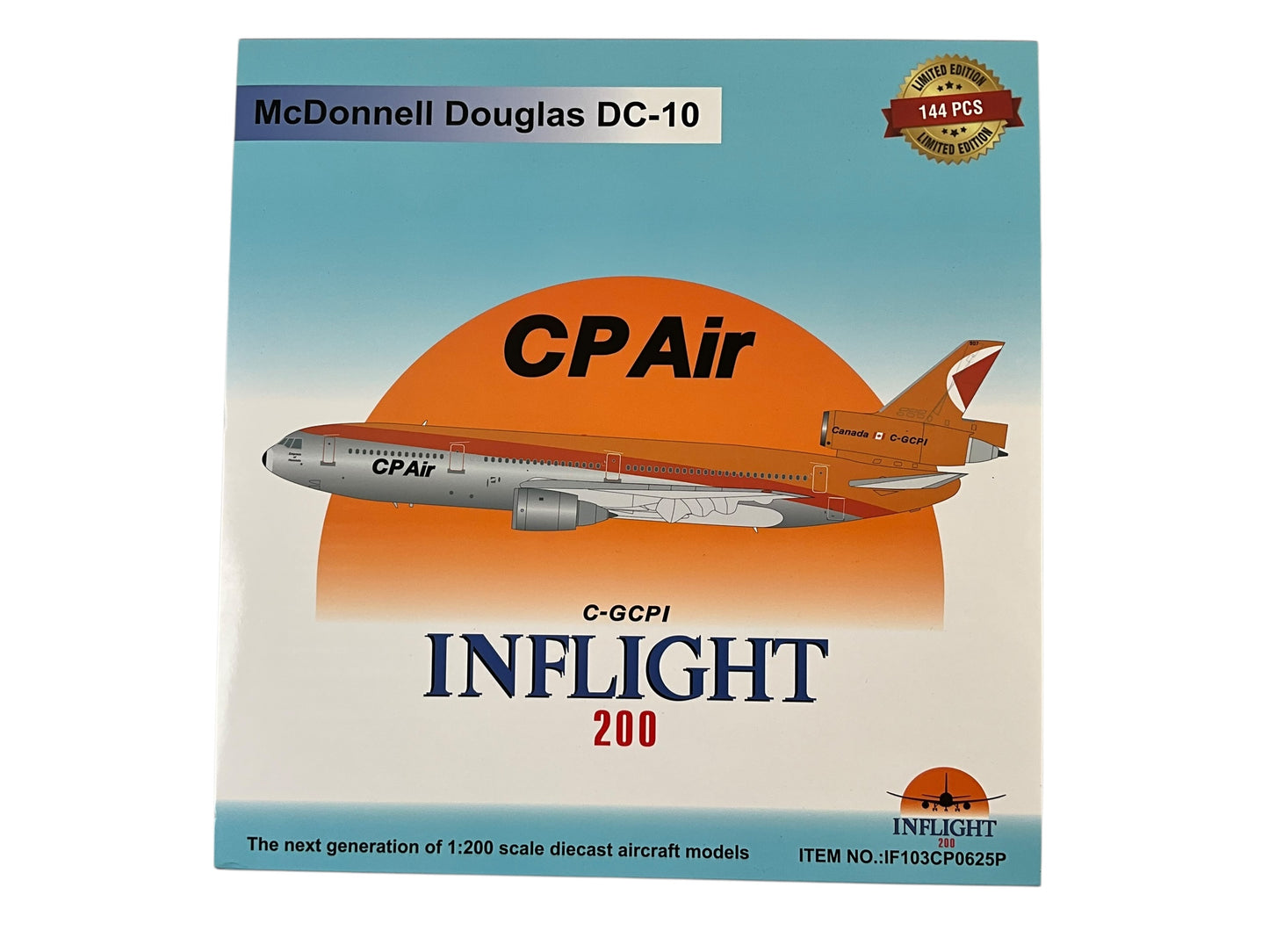 1/200 Inflight200 (IF103CP0625P) McDonnell Douglas DC10-30ER (C-GCPI) "Empress of Honolulu"CP Air (Limited Edition of Only 144) 2025 Release