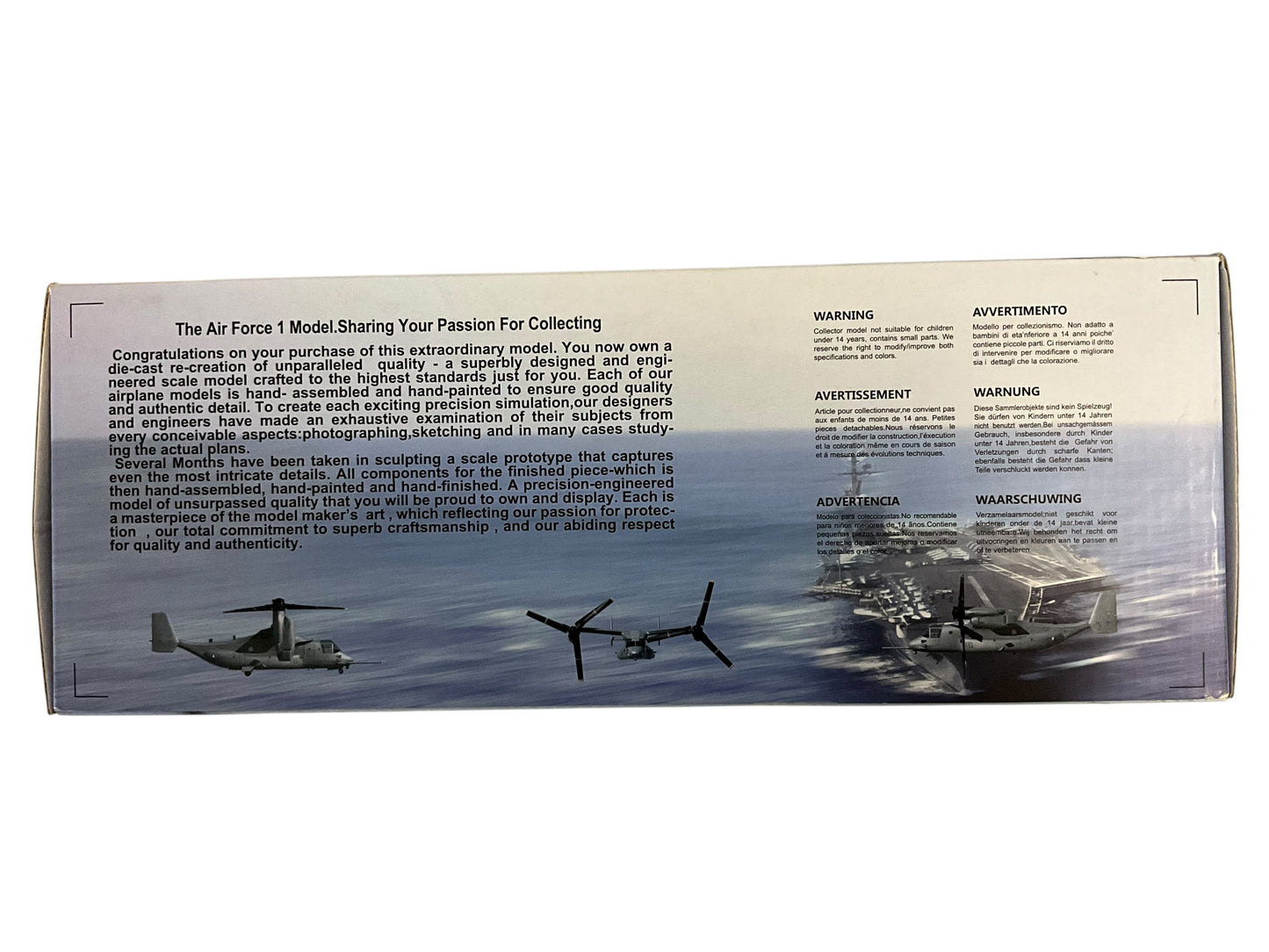1/72 AirForce-1 (AF1-00010) Bell/Boeing MV22B Osprey (1113MV16) MCAS New River N.C., VMX-22V "Argonauts".MV16. U.S. Marines (Llimited Edition) 2014 Release
