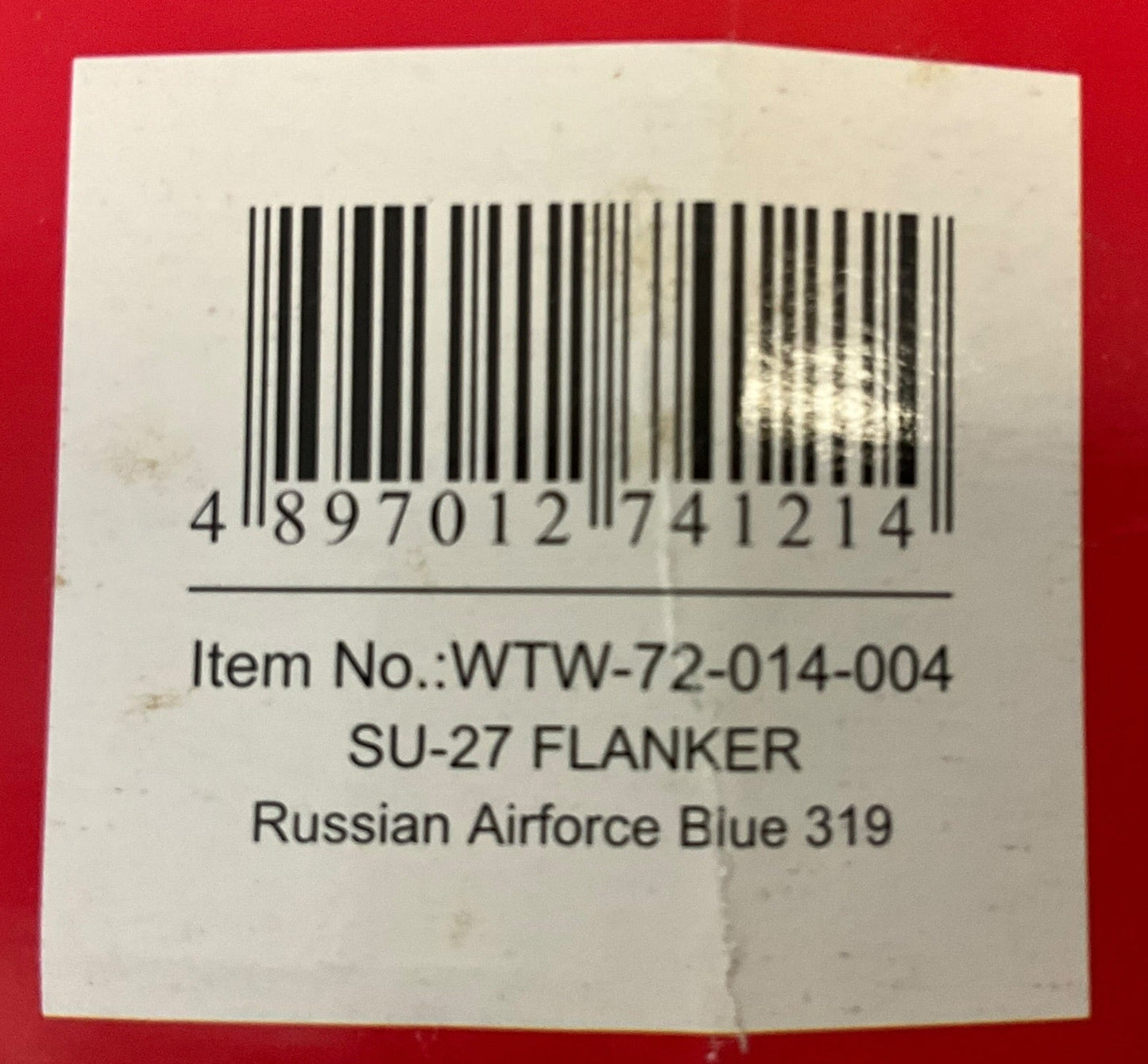1/72 (Witty Wings) Sky Guardians (WWT-72-014-004) Sukhoi SU27 Flanker-B (Blue 319) 3-Tone Blue Camo, Soviet Air Force (Limited Edition)