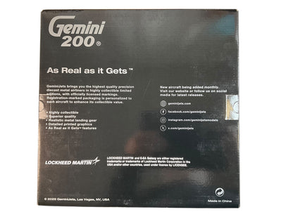 1/200 Gemini200 (G2AFO1427) Lockheed C5A Galaxy ((80222) "Martinsburg" West Virginia Air National Guard, 167th AW, U.S.A.F. (Limited Edition) 2025 Release
