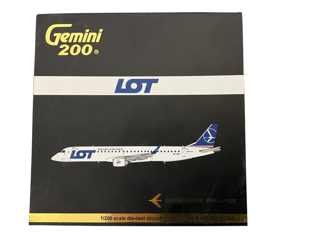 1/200 Gemini200200 (G2LOT345) Embraer ER195 (SP-LNE) LOT Polish Airlines (Limited Edition) 2017 Release