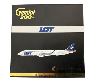 1/200 Gemini200200 (G2LOT345) Embraer ER195 (SP-LNE) LOT Polish Airlines (Limited Edition) 2017 Release