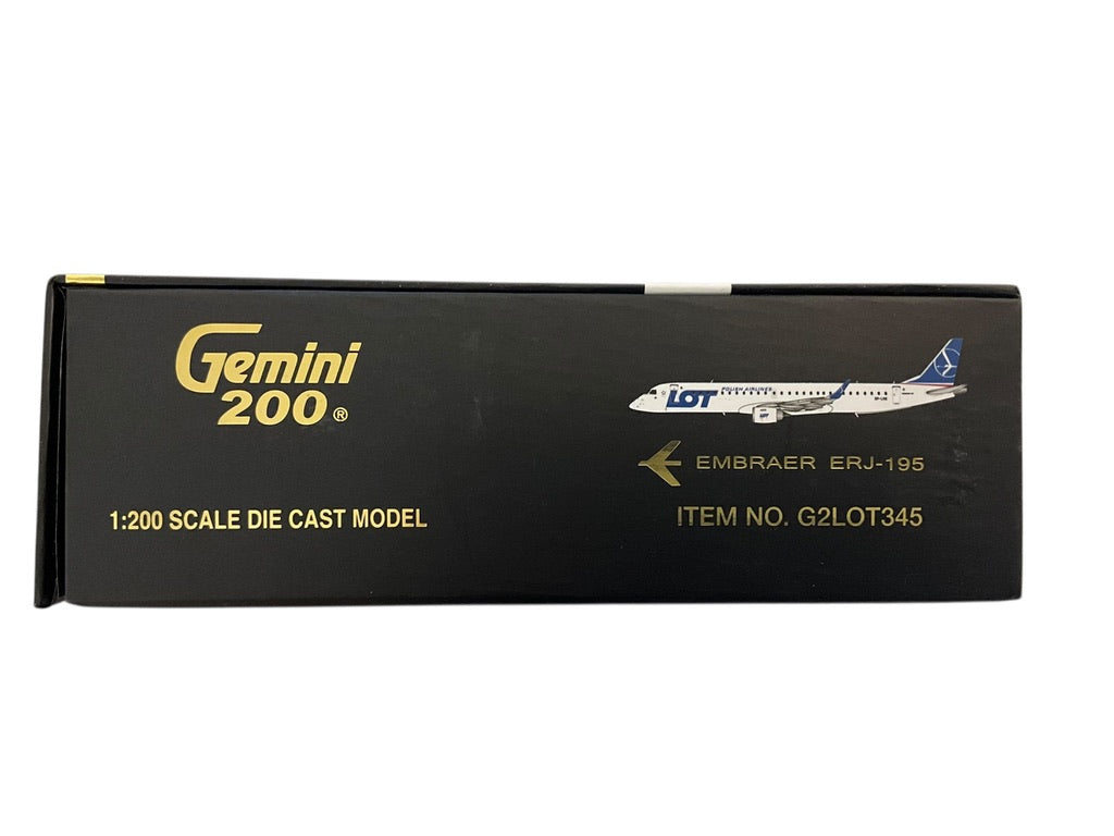 1/200 Gemini200200 (G2LOT345) Embraer ER195 (SP-LNE) LOT Polish Airlines (Limited Edition) 2017 Release