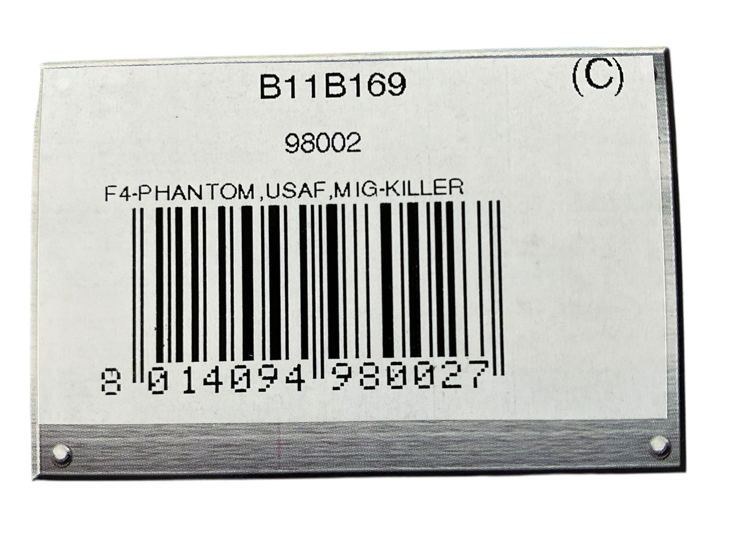 1/48 Franklin Mint/Armour (B11B169) McDonnell F4C Phantom II (AF40829) "SCAT-XXVII" flown by Colonel Robin Olds (16 Kills) Vietnam War (Limited Edition)