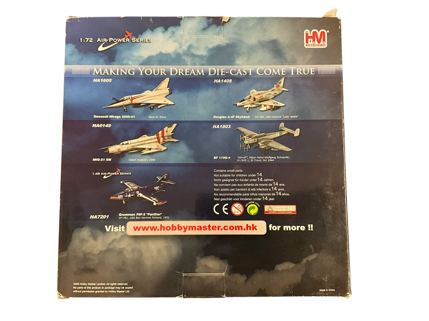 1/72 Hobbymaster (HA1901) MacDonnell Douglas F4D Phantom II flown by 1/72 Hobbymaster (HA1901) MacDonnell Douglas F4D Phantom II (66-7463) flown by Richard S. Ritchie Udorn RTAFB, Thailand 1972, 555th TFS, 432nd TRW, U.S.A.F. (Limited Edition Only 2204)