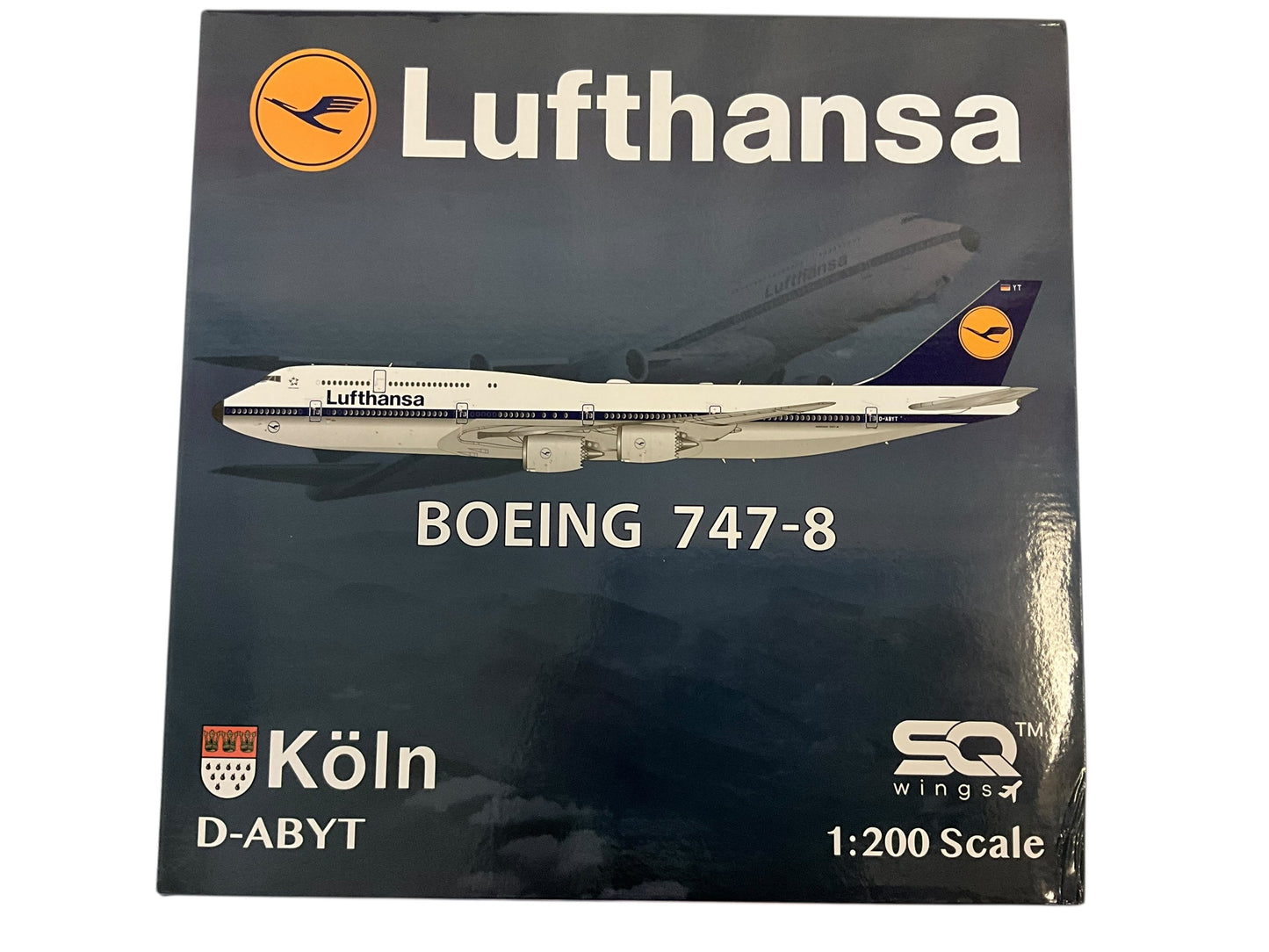 1/200 SQ Wings (L2056) Boeing B747-8i (D-ABYT) *Koln* "DLH Retro 1970 5th Livery" Lufthansa (Limited Edition)