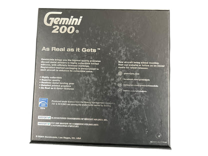 1/200 Gemini200 (G2WJA1295) Boeing B737-600 (C-GWSL) 1st WJA Livery WestJet Airlines (Limited Edition) 2024 Release