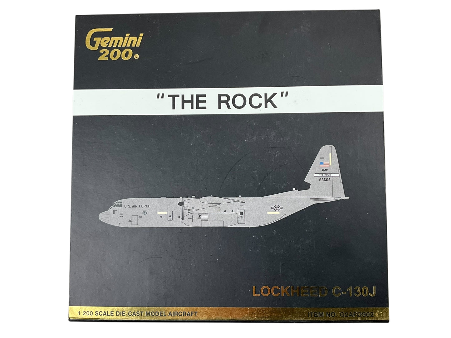 1/200 Gemini200 (G2AFO902) Lockheed C130J Super Hercules (88606) "The Rock" Little Rock AFB, 19th AW, AMC,  18th Air Force, U.S.A.F. (Limited Edition) 2020 Release