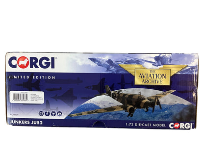 1/72 Corgi (AA36908) Junkers JU52 (4U-NH2) 2/KGzbV1 Operation Merkur, Crete 1941 (Limited Edition @1035 of Only 1200)