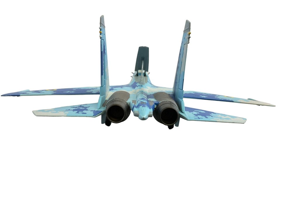 Ukrainian Air Force Sukhoi Su-27UB Flanker C Digital Pattern JC Wings 1:72 Die Cast Model NIB