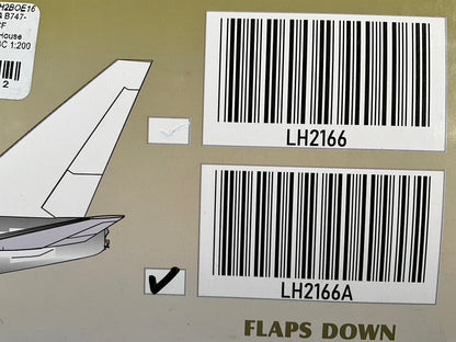 1/200 J C Wings (LH2166A) Boeing B747-400LCF Dreamlifter (N747BC) Flaps Down "Green Zinc Chromate Primer Livery" The Boeing Company (Limited Edition)