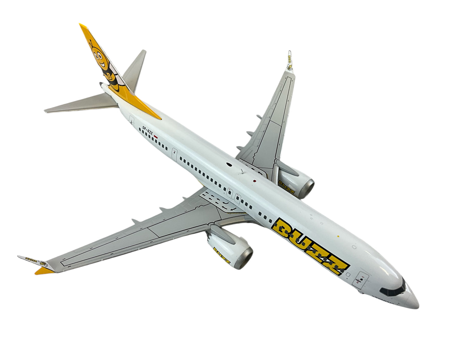 1/200 JC200 (EW238M004) Boering B737-8MAX (SP-RZE)  "BUZZ" - by Ryanair (Limited Edition)