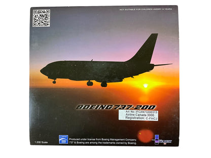 1/200 Inflight200 (IFCAN73200313) Boeing B737-201 (C-FHCJ) Transitional Livery with Canada3000 Titles & CanJet Tail - Canada3000 (Limited Edition #45 of ONLY 54)
