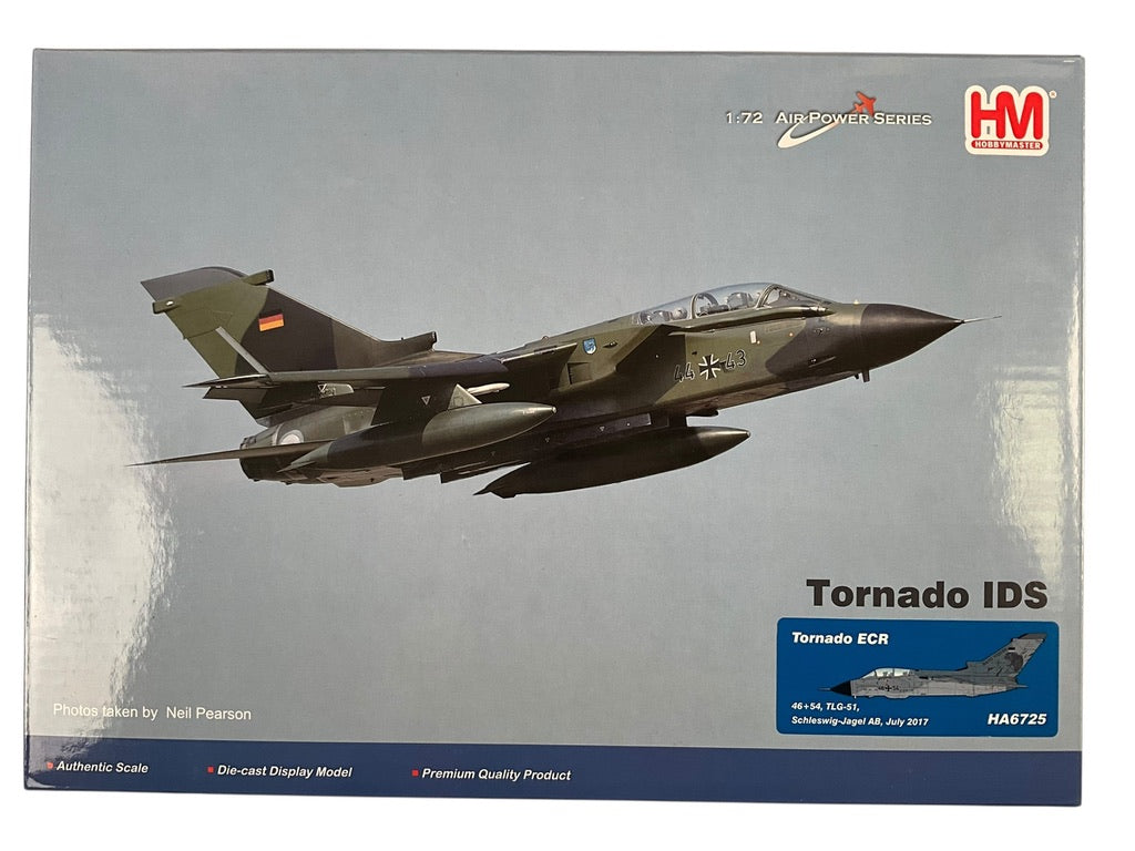 1/72 Hobbymaster (HA6725) Panavia Tornado ECR (46+54) "Nato Tigers" Lo-Vis Grey Camo TLG-51 "Immelmann" Deutsche Bundes Luftwaffe Schleswig-Jagel AB 2017 (Limited Edition)