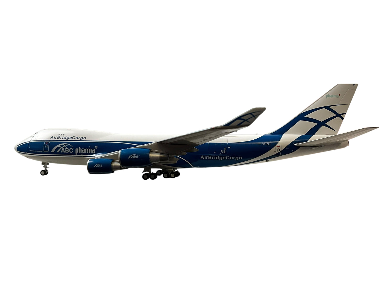 1/200 Gemini200 (G2ABW934) Boeing B747-400F (VP-BIM) "ABC pharma" (Interactive Series) AirBridge Cargo (limited Edition) 2021 Release