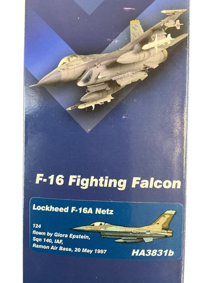 1/72 HobbyMasdtert (HA3831b) Lockheed F16A {Fighting Falcon) Netz (124) flown bt Giora Epstein Ramon AB, 140 Sqdn I.A.F May 20, 1997 (Limited Edition of Only 600)
