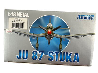 1/48 Armour/Franklin Mint (ART.98056//B11B261) Junkers JU87D Stuka (61+A83) Sea Grey Camo "Torpedo Flieger" WWII Deutsch's Reich Luftwaffe (Limited Edition)