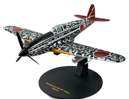 1/72 IXO Models (DDIJ00019) Kawasaki KI61 Hien/Tony (295) flown by Captain Kobayashi Teruhiko (5 Kills), Aluminum & Black Splinter Pattern Camo, 244th Squadron (Fighter Regiment), Imperial Japanese Army Air Force 1945 (Limited Edition)