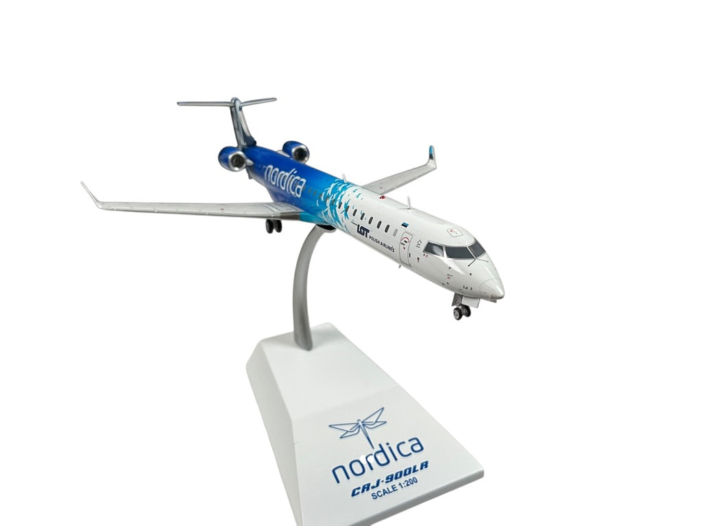 1/200 JC Wings (JC2LOT366) Bombardier CRJ900LR (ES-ACB) "nordica" LOT Polish Airlines (Limited Edition) 2020 Release