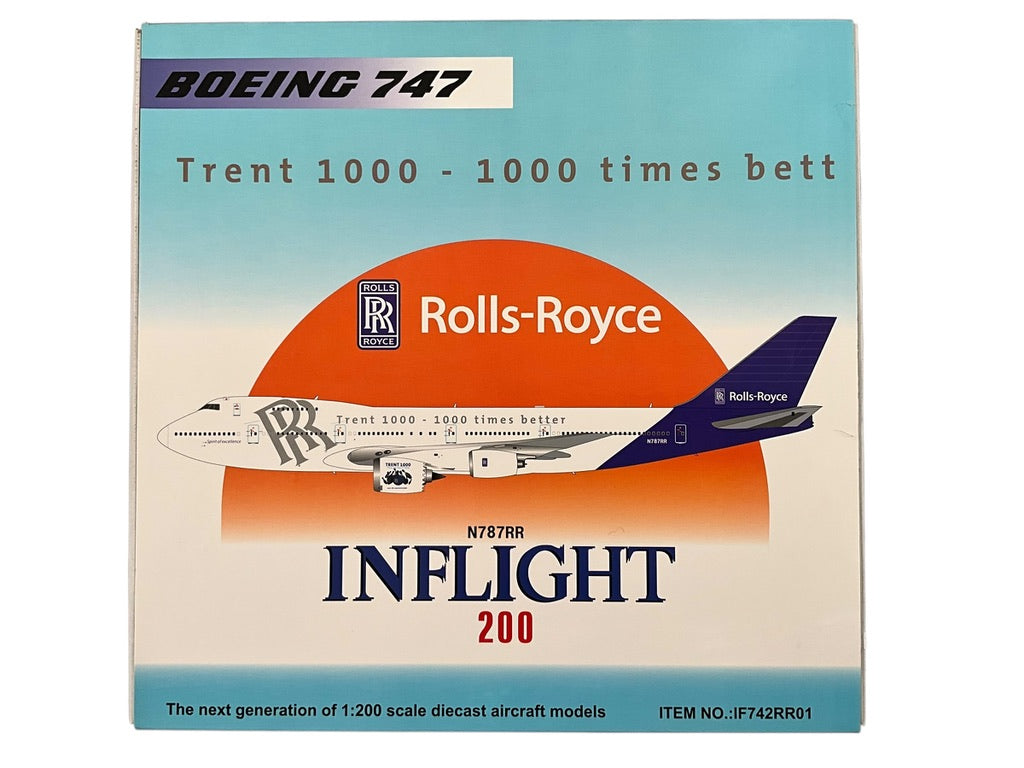 1/200 Inflight200 (IF742RR01) Boeing B747-267B (N787RR) "Trent 1000 - 1000 times better" - RR Flying Testbed - Rolls-Royce (limited Edition)