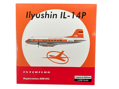 1/200 Phoenix (20182) Ilyushin IL-14P (DDR-SAL) Interflug (Limited Edition) 2025 Release