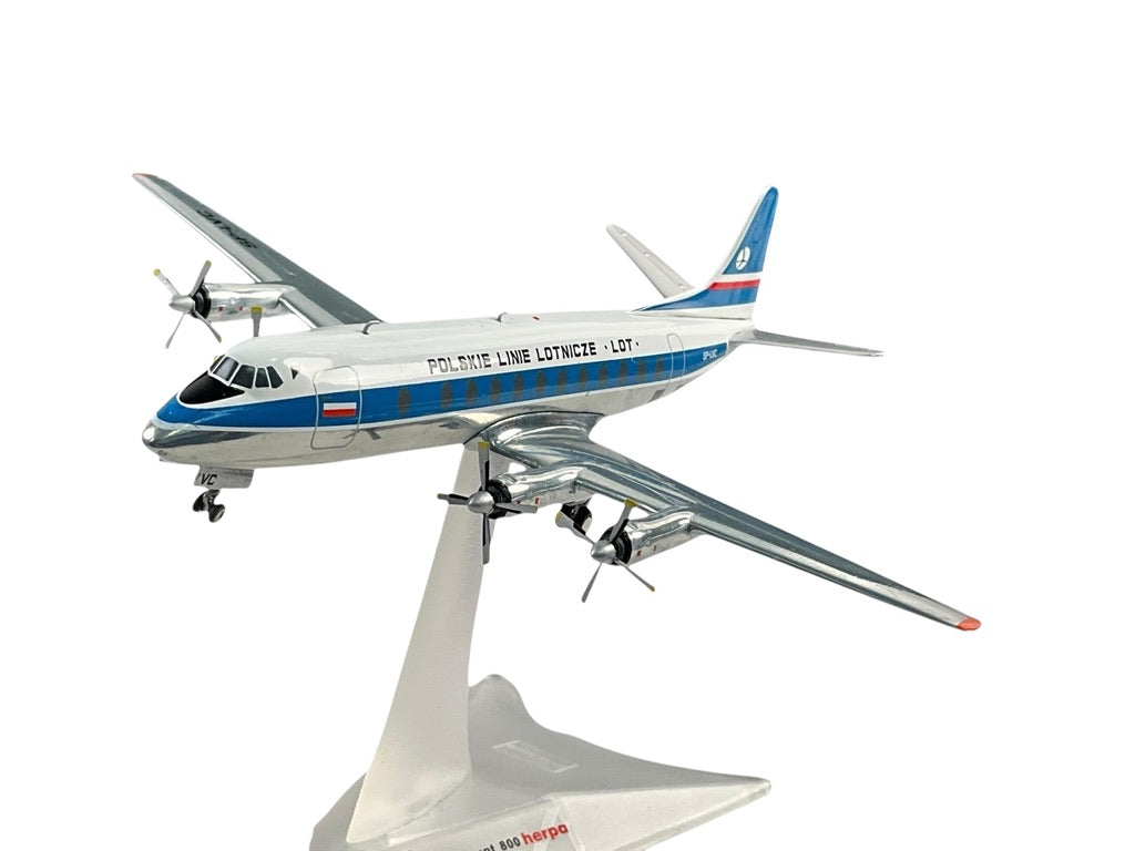 1/200 HERPA (HE554657) Vickers Viscount V804 (SP-LVC) LOT Polish Airlines 1962-1967