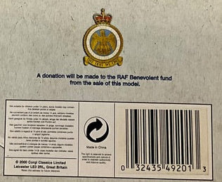 1/72 Corgi (49001) Supermarine Spitfire Mk.1 (K9953/ZP-A) flown by Flt/Lt Adolf Milan "First Skirmish of Battle of Britain" 74 Sqdn R.A.F. (Limited Edition) 2000 Release