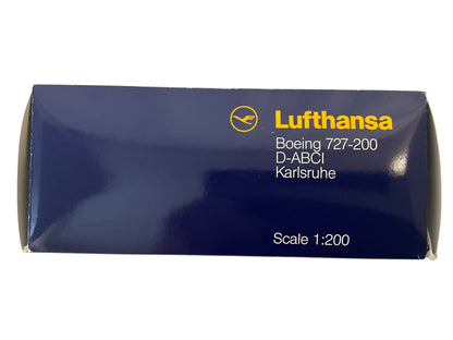 1/200 Limox (LH29) Boeing B727-200 (D-ABCI) "Karlsruhe" DHL 5th Livery with Polished Aluminum Fuselage, Lufthansa (Limited Edition)