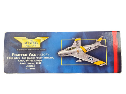 1/72 Corgi (US35804) North American F86E Sabre (12747) f"Honest John" lown by Col. Walker "Bud" Mahurin (5+1/2 Kills) CMD, 4th FW, Kimpo, South Korea, 1952 (Limited Edition #1227 of 1710)