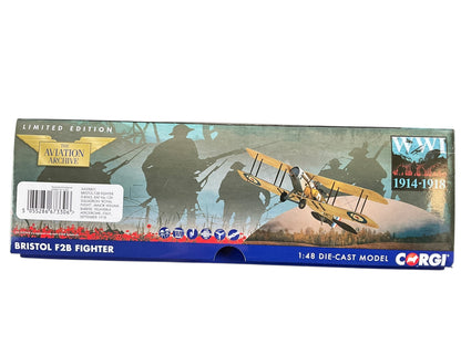 1/48 CORGI (AA28801) BRISTOL F2B FIGHTER (D-8063) - Royal Flight - William George "Billy" Barker - Villavera, Italy Sept 1918 - No. 139 Sqdn - ROYAL AIRFORCE (LIMTED EDITION #1855 of ONLY 1900)
