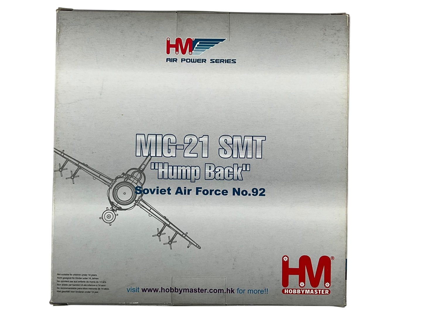1/72 HobbyMaster (HA0125) Mikoyan MiG21SMT Fishbed (Blue 92) "Hump Back" Soviet Air Force (Limited Edition of Only 2000)