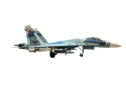 1/72 (Witty Wings) Sky Guardians (WTW-72-014-005) Sukhoi SU27 Flanker-B (Red 07) "Evil Eye" 3-Tone Blue Splinter Pattern Camo, Russian Air Force (Limited edition (Limited Edition)