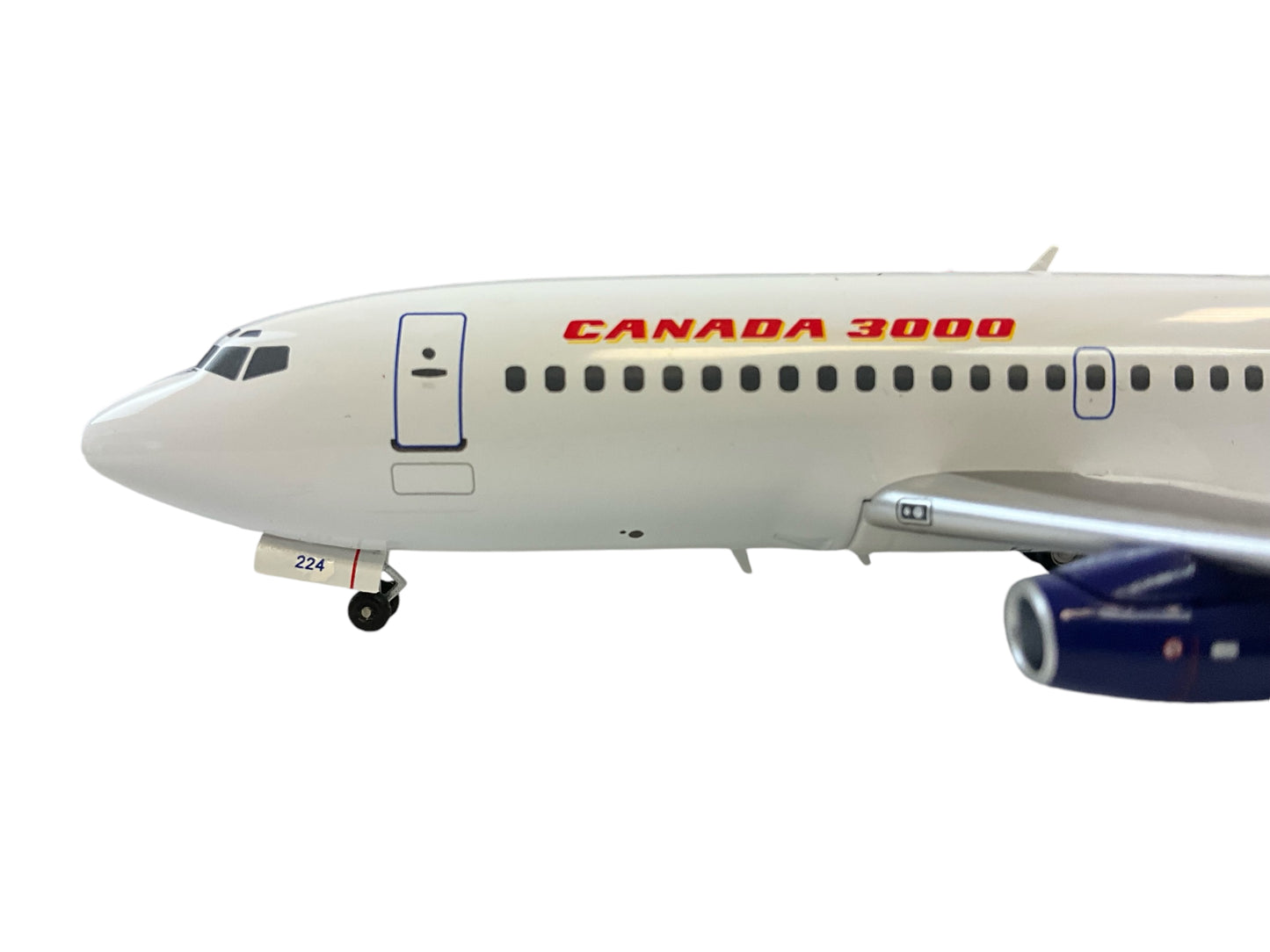 1/200 Inflight200 (IFCAN73200313) Boeing B737-201 (C-FHCJ) Transitional Livery with Canada3000 Titles & CanJet Tail - Canada3000 (Limited Edition #45 of ONLY 54)