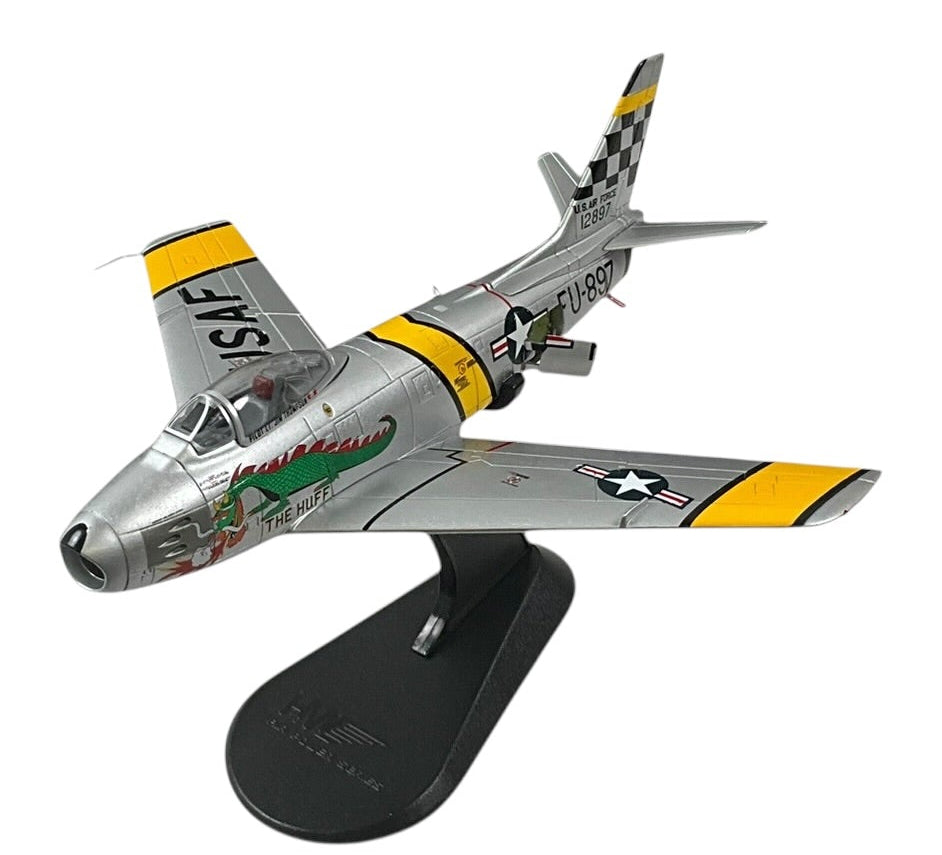1/72 HobbyMaster (HA4301) North American F86F Sabre (FU897 c/n 12897) "The Huff" flown by Lt. Jim Thompson (2 Kills) 1953 Suwon AB, South Korea, 39th FS, 51st FW,  U.S.A.F. (Limited Edition of 2000)