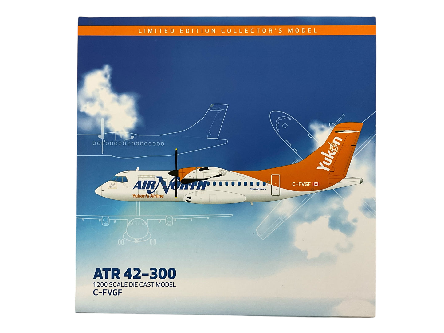 1/200 Gemini200 (G2ANT595) ATR42-300  (C-FVGF) "Yukon's Airline" Air North (Limioted Edition)