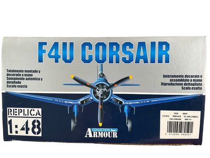 1/48 Armour/Franklin Mint (98059) Chance Vought F4U Corsair (108) flown by WWII Ace G.L.Holowell (8 Kills) VMF11 "DEVIL DOGS" U.S.M.C. (Limited Edition)