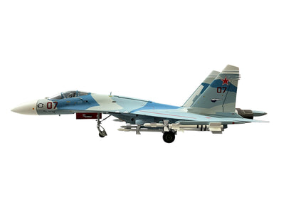 1/72 (Witty Wings) Sky Guardians (WTW-72-014-005) Sukhoi SU27 Flanker-B (Red 07) "Evil Eye" 3-Tone Blue Splinter Pattern Camo, Russian Air Force (Limited edition (Limited Edition)