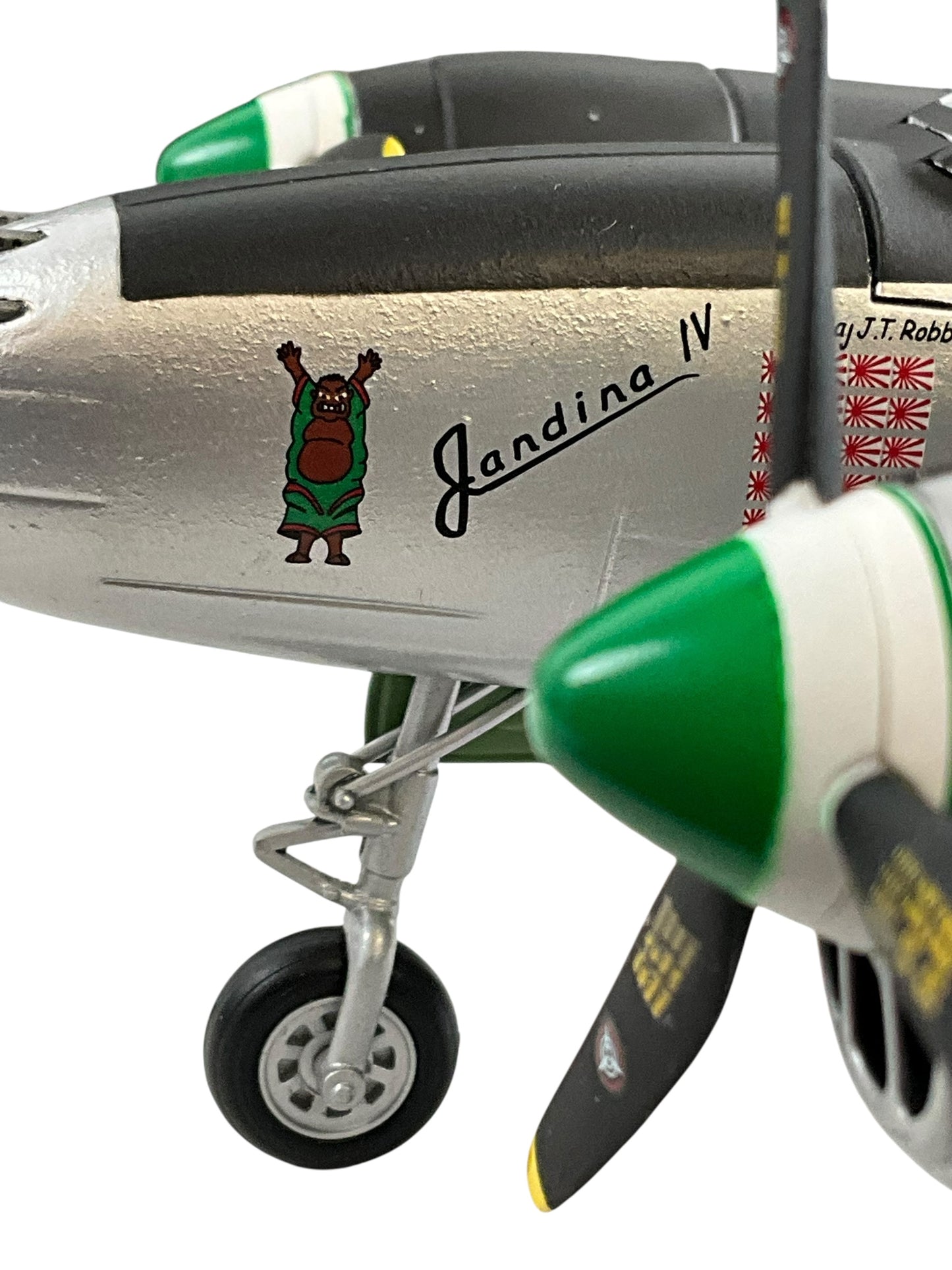 1/48 Armour/Franklin Mint (98170) Lockheed P38 Lightning "Jandina IV" flown by Major J.T.Robbins (22 Kills) 80FS-8FG U.S.A.A.F. (Limited Edition) P38 2001 Release
