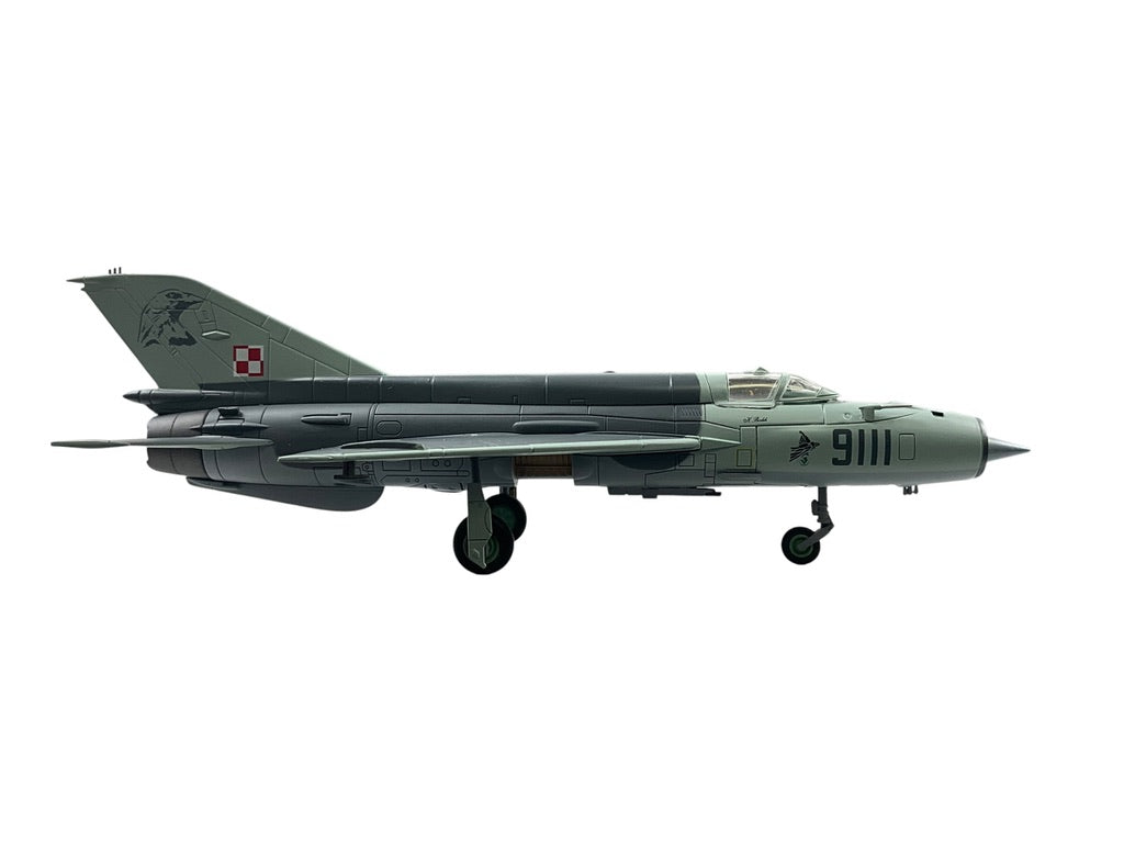 1/72 HobbyMaster (HA0115) Mikoyan MiG21MF (9111) Lo-Vis NATO Grey Camo 2002 Poznan-Kresiny, 3 ELT, Polish AirForce (Limited Edition)