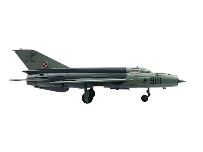 1/72 HobbyMaster (HA0115) Mikoyan MiG21MF (9111) Lo-Vis NATO Grey Camo 2002 Poznan-Kresiny, 3 ELT, Polish AirForce (Limited Edition)