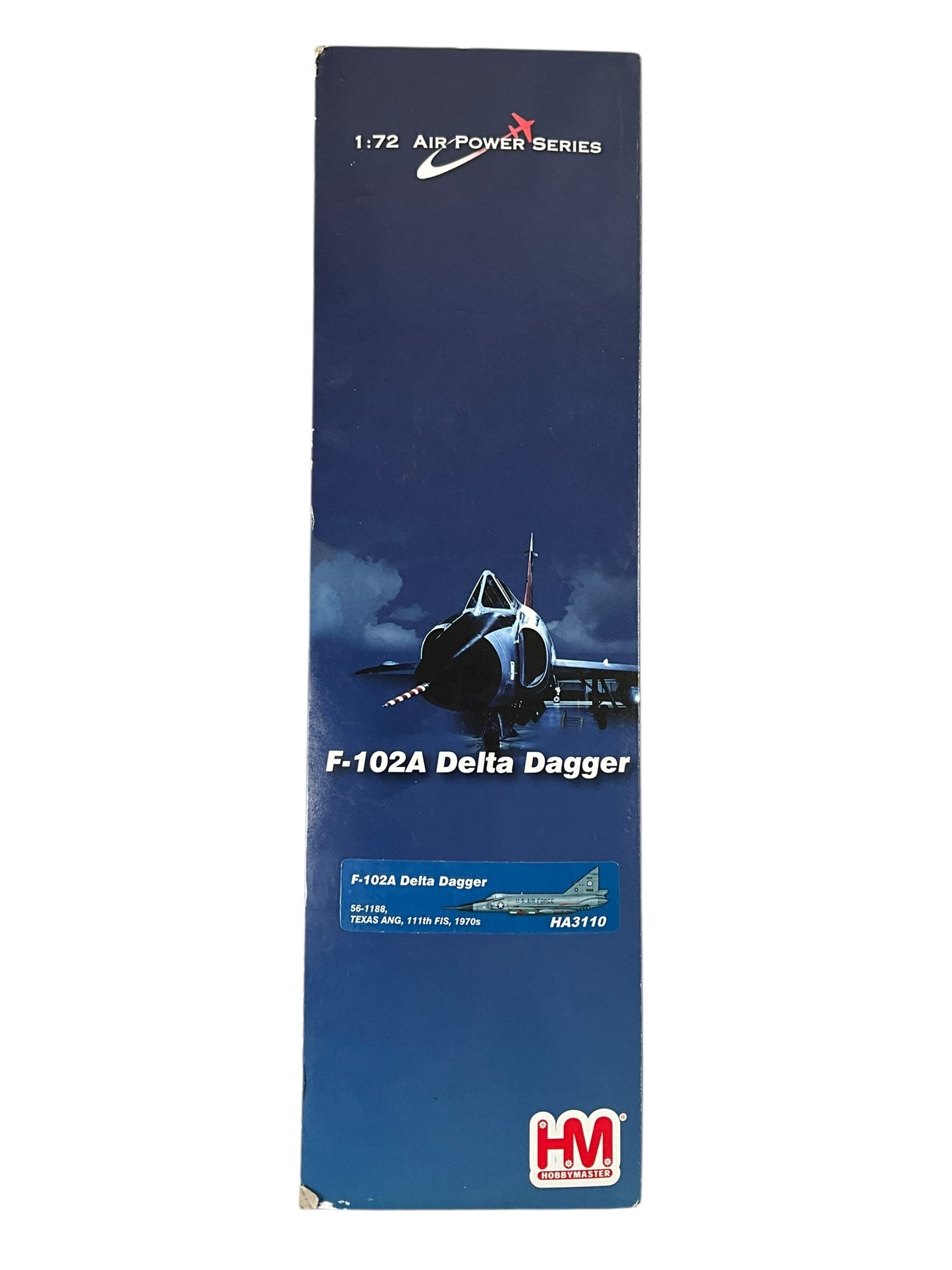 1/72 Hobbymaster (HA3110) Convair F102A Delta Dagger (56-1188) "flown by pre-President George W.Bush" Ellington AFB, Texas ANG 111 FS , 147th RW, U.S.A.F. 1970s (Limited Edition)