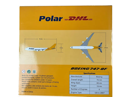 1/200 JC Wings (XX2712) Boeing B747-8F (N851GT) "DHL" Polar Air Cargo (Limited Edition) 2021 Release