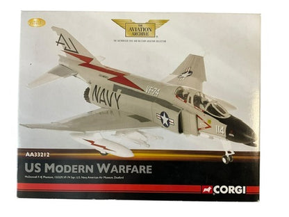 1/72 Corgi (AA33212) McDonnell Douglas F4J Phantom II (#114 cx/n 155529) Vietnam War 1972 U.S.S. America VF-74 U.S. Navy (Limited Edition #1801 of 2500) 2008 Release