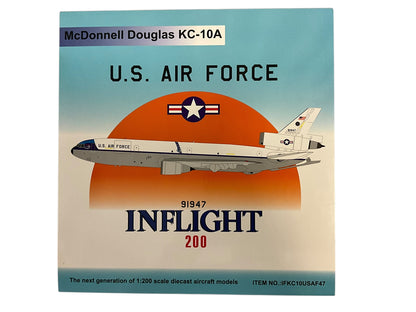 1/200 Inflight200 (IFKC10USAF47) McDonnell Douglas KC10A Extender (79-1947) "California Freestyle - Cow A Bunga Dude" White S.A.C. Livery, March AFB, California, 1982-1994, 22nd ARW, U.S.A.F. (Limited Edition)
