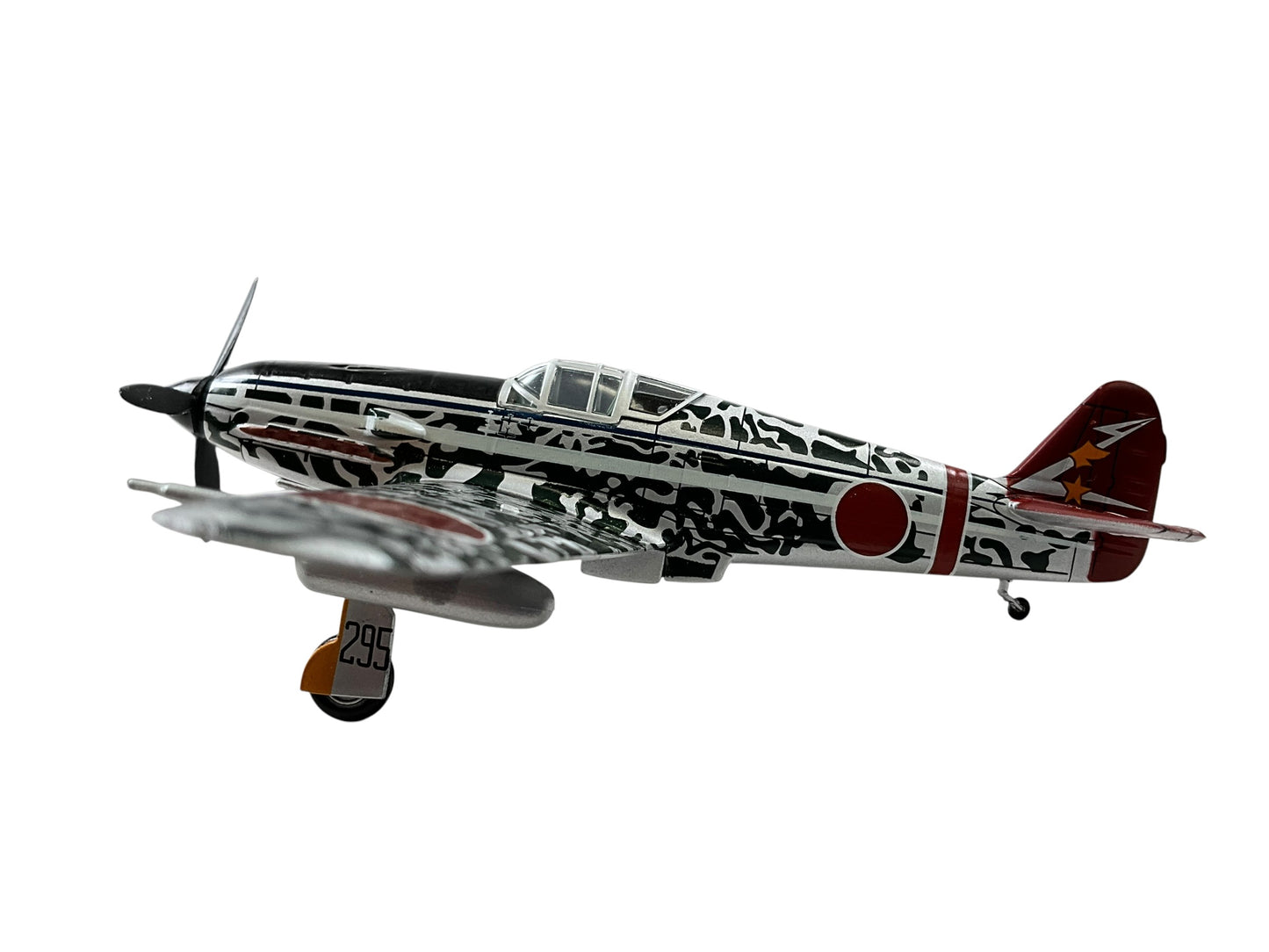 1/72 IXO Models (DDIJ00019) Kawasaki KI61 Hien/Tony (295) flown by Captain Kobayashi Teruhiko (5 Kills), Aluminum & Black Splinter Pattern Camo, 244th Squadron (Fighter Regiment), Imperial Japanese Army Air Force 1945 (Limited Edition)
