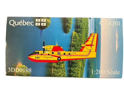 1/200 3D Design Deck (3DD0108) Bombardier CL415 Water Bomber (C-GQBI / #246) Province of Quebec (Limited Edition #54 of Only 250)