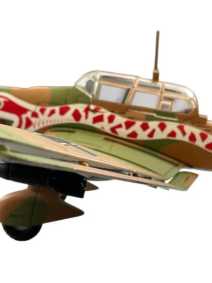 1/48 Armour/Franklin Mint (98133) Junkers JU87 Stuka B2 (T6+MP) Tan & Green Camo w/Desert Snake Livery 6./STG2 Reichs Luftwaffe (Limited Edition)