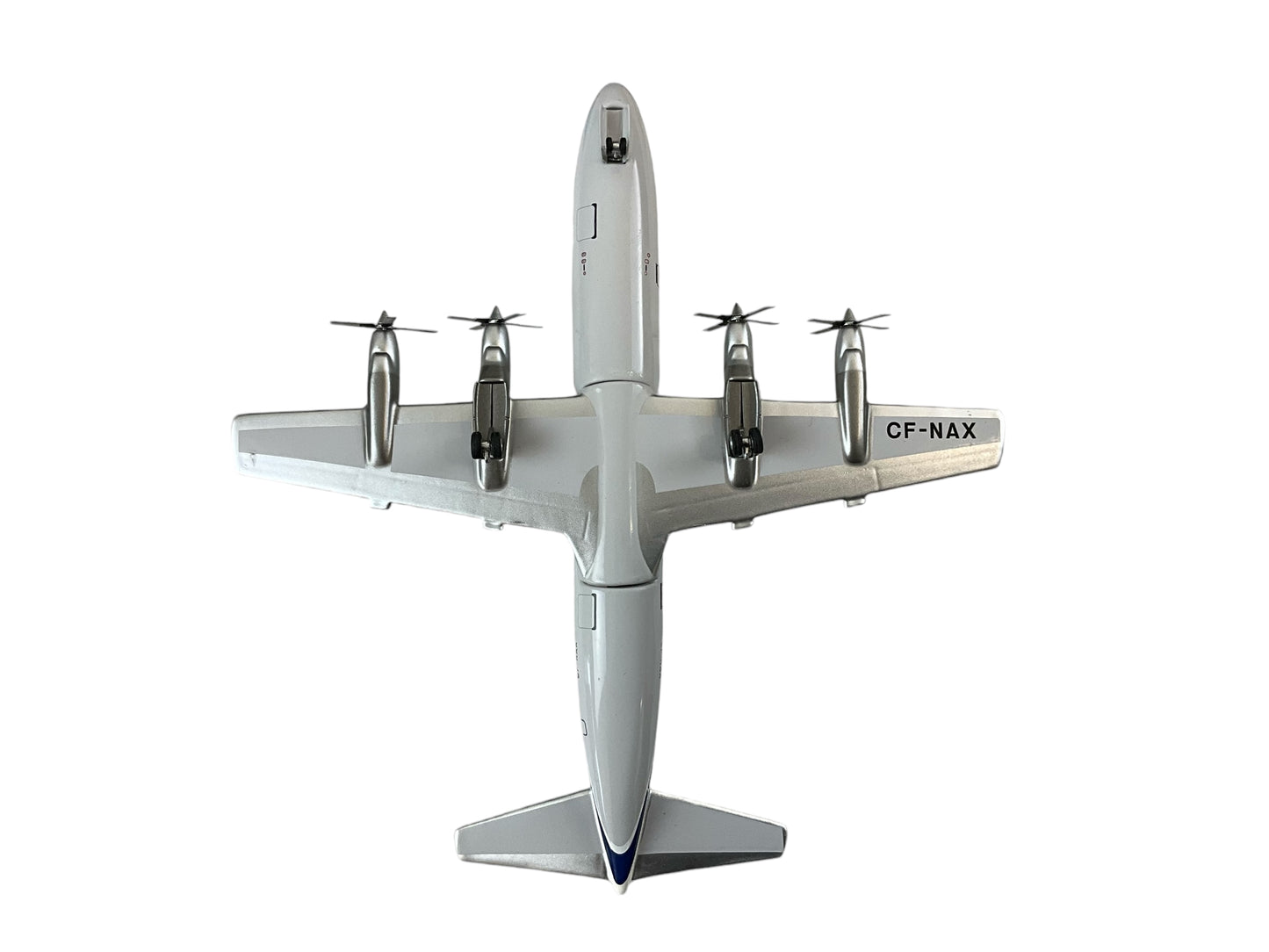 1/200 Western Models (CA-9R) Lockheed L188 Electra ( CF-NAX) - White &  Gray with Blue Cheat Line & Tail 1970s 1st NDA Livery - Nordair (LIMITED EDITION)