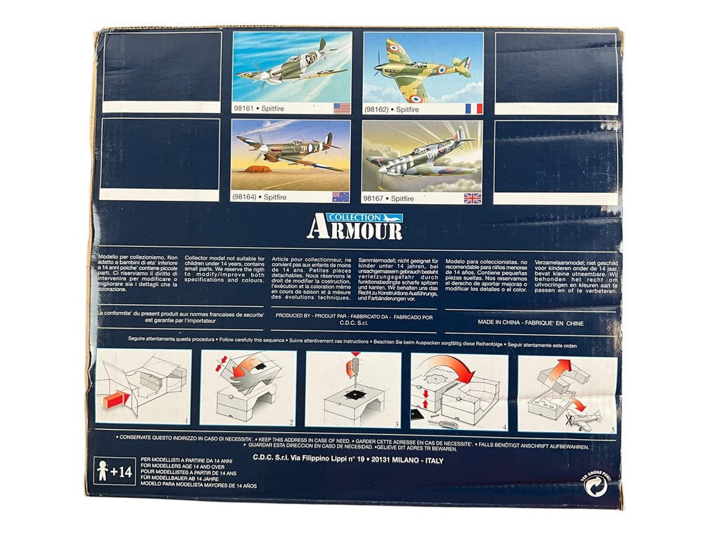 1/48 Armour/Franklin Mint (98160) Supermarine Spitfire MK.V (RS+T) flown by WWII Ace W/C R.S. Tuck 124 Sqdn R.A.F. (Limited Edition)